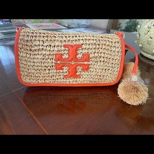 NWT Tory Burch Raffia Purse